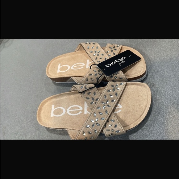 Bebe Tan Studded Women's Sandals - Picture 1 of 1